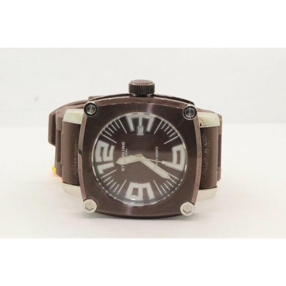 Discount Estate Stuhrling Men's Brown Quartz Wristwatch - 50 - Picture 5 of 7
